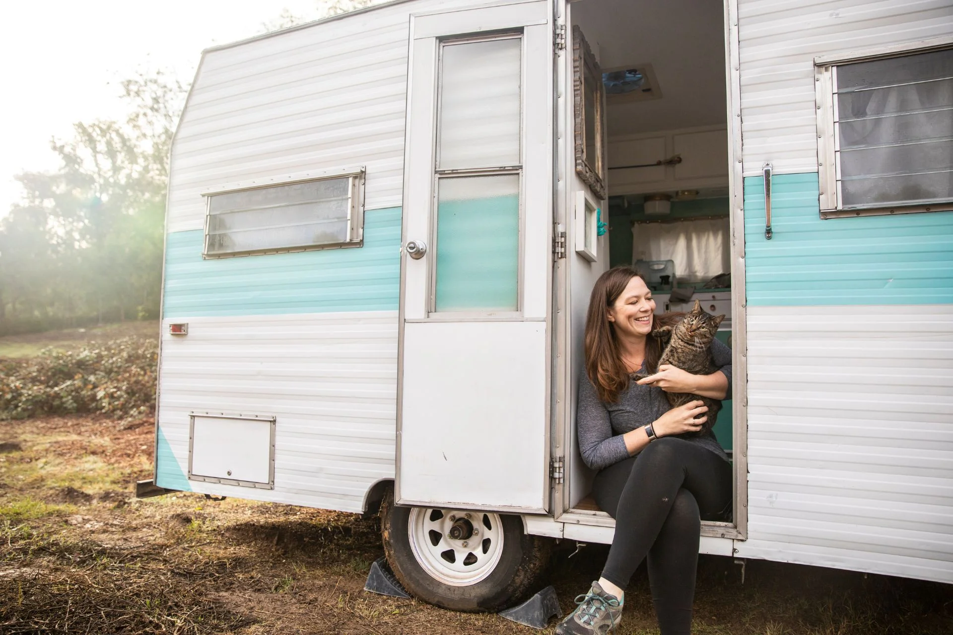 camping with a cat